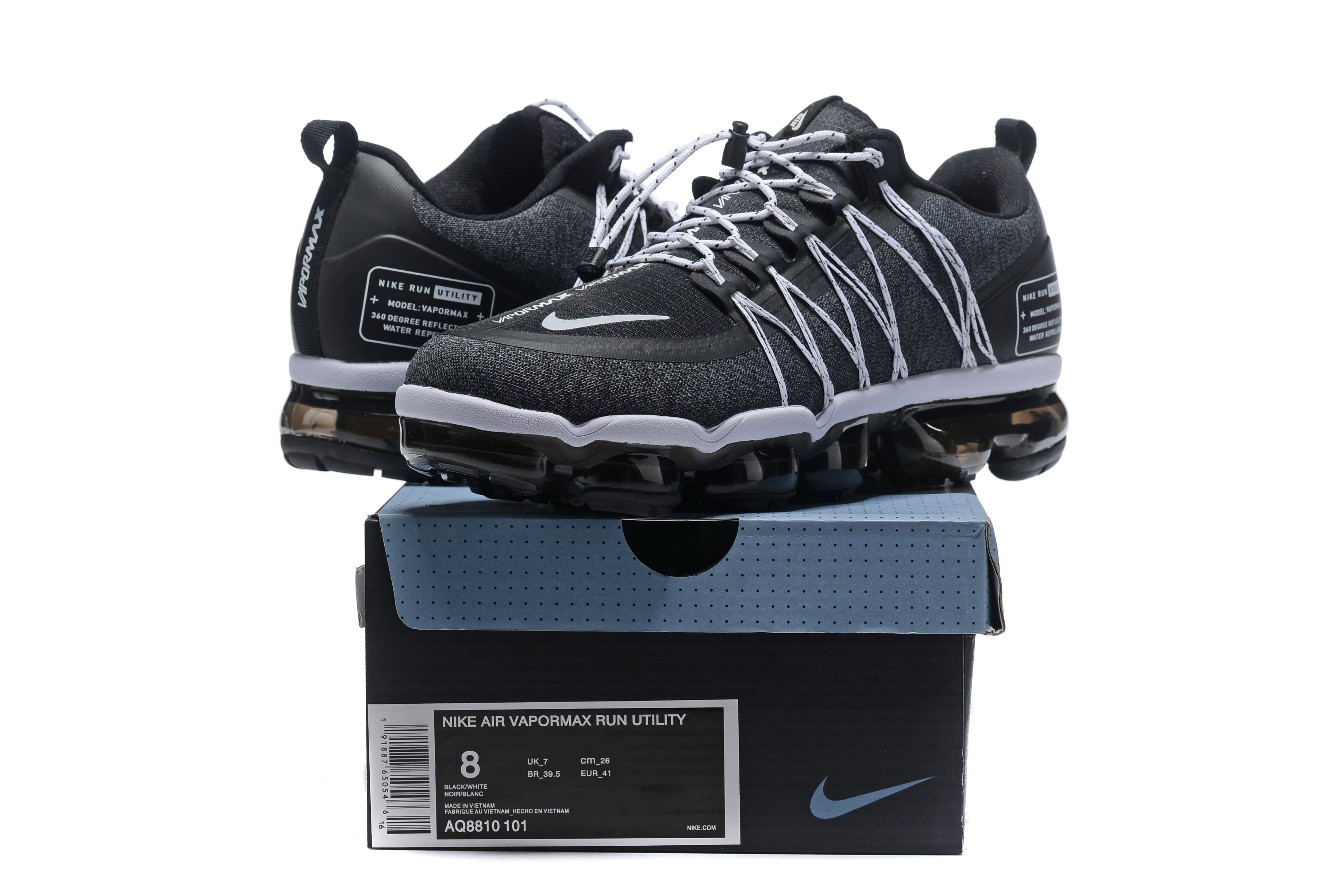 2019 Nike Air VaporMax Run UTLTY Black Grey Shoes